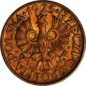 2 pennies 1925, mint, exquisite