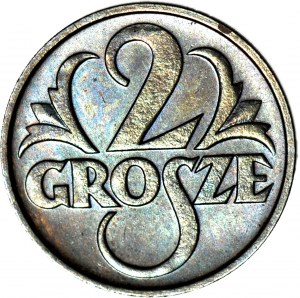2 pennies 1935, minted