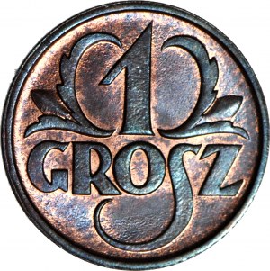 1 cent 1925, mincovňa, nádherný