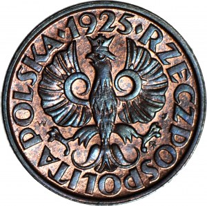 1 cent 1925, mincovňa, nádherný