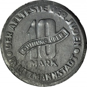 Ghetto, 10 Marek 1943, Al-Mg, zecca, varietà 1/1, CIRCOLO SOTTILE