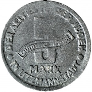 Ghetto, 5 Marek 1943, Al-Mg, známky GDA 2/2, krásne