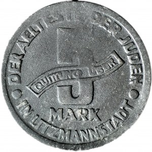 Ghetto, 5 Marek 1943, Al-Mg, francobolli GDA 2/2, bello