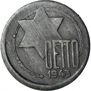 Ghetto, 5 Marek 1943, Al-Mg, známky GDA 2/2, krásne