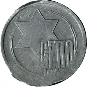 RR-, Ghetto, 5 Marek 1943, Al-Mg, Briefmarken GDA 2/2, DESTRUKT