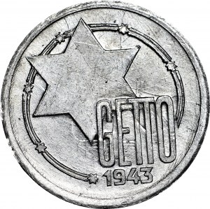 RR-, Ghetto, 10 Mark 1943 Aluminium, DESTRUKT - ghost, GDA8/3