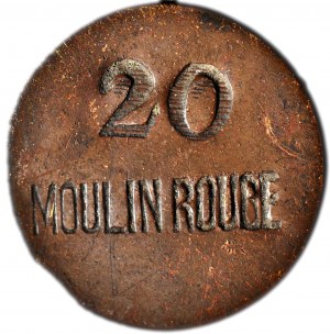 RRR-, Warsaw, Moulin Rouge entertainment venue, 20 pennies