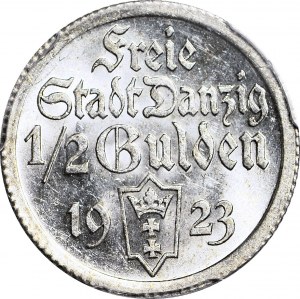 Ville libre de Dantzig, 1/2 florin 1923, frappé