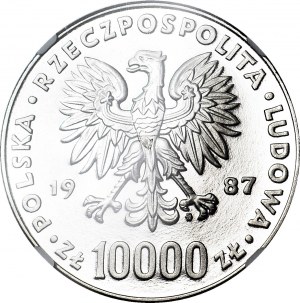 10.000 złotych 1987, Jan Paweł II, pastorał, PRÓBA NIKIEL