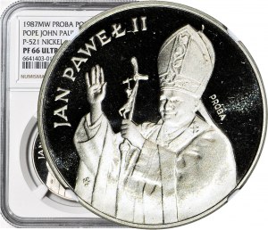 10.000 złotych 1987, Jan Paweł II, pastorał, PRÓBA NIKIEL