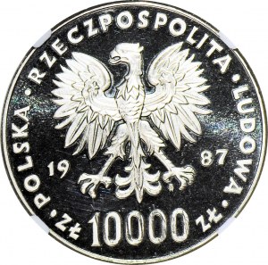 10.000 Gold 1987, Johannes Paul II, Pastoral, MUSTERNickel