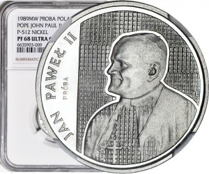 2.000 złotych 1987, Jan Paweł II, kratka, PRÓBA NIKIEL