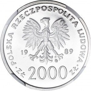 2.000 złotych 1987, Jan Paweł II, kratka, PRÓBA NIKIEL