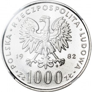 1,000 Gold 1982, John Paul II, NIKIEL SAMPLE