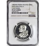 1,000 Gold 1982, John Paul II, NIKIEL SAMPLE