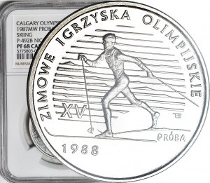 1000 Gold 1987, MUSTER, Nickel, Olympische Winterspiele - Calgary