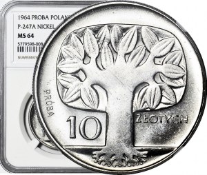 10 gold 1964, Tree, SAMPLE, nickel