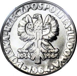 10 złotych 1964, Drzewo, PRÓBA, nikiel