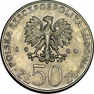 RR-, 50 złotych 1981, Bolesław Chrobry, MENNICZE OZNACZENIE BLACHY