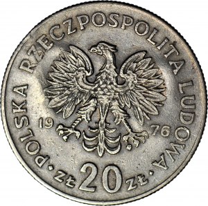 RR-, Solidarita, 20 zlotých 1976, opoziční punč 997