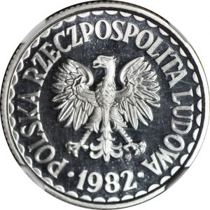 1 złoty 1982, nakład 5 tys., LUSTRZANE