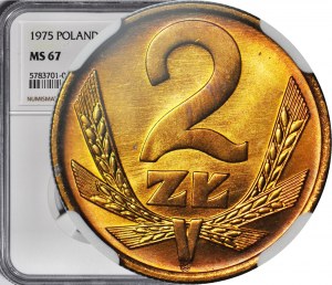 2 gold 1975, mint