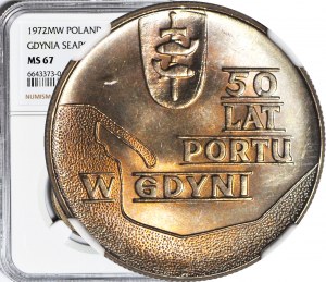 10 gold 1972, Port of Gdynia, minted