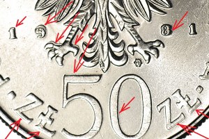 RR-, 50 zlotých 1981, Władysław Sikorski, DOUBLE DIE averz