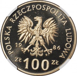 100 zloty 1986 Wladyslaw Lokietek, edizione di 5.000, LUSTERS