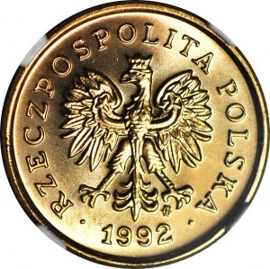5 groszy 1992 MW, Varšava, mincovna