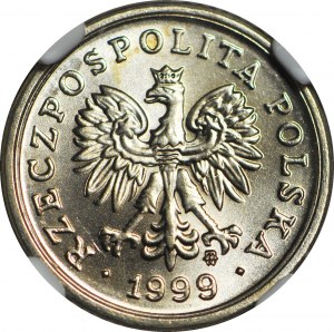 10 pennies 1999 MW, Warsaw, minted