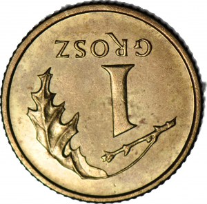 R-, 1 Penny 2000, mincovní destrukce, REVERSE 180 stupňů