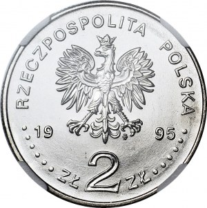 RRR-, 2 złote 1995, Katyń, PRÓBA MIEDZIONIKIEL, ekstremalnie rzadkie