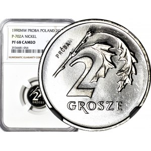 2 pennies 1990, SAMPLE NIKIEL