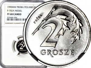 2 grosze 1990, PRÓBA NIKIEL