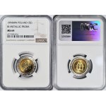 RRR-, 5 zloty 1994, Warsaw, PROBLEMS, 180 degree reverse