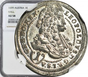 Rakousko, Leopold I., 1 krajcara 1699, Vídeň, raženo