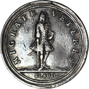 Deutschland, Sachsen-Gotha, Friedrich II, Satiremedaille auf Juristen 1713, SILBER, von Wermuth