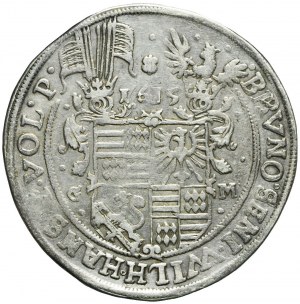 Německo, Mansfeld-Bornstedt, Thaler 1615, Eisleben