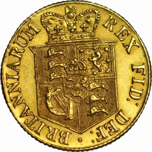 Anglia, Jerzy III, 1/2 Suwerena 1817, b. rzadkie
