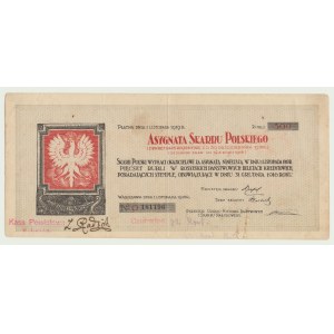 RRR-, Asygnata Skarbu Polskiego, 500 rubli 1918, piękny i b. rzadki