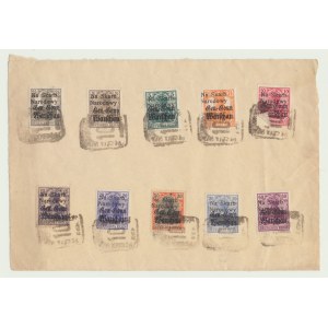RR-, For National Treasure, reprint on German postage stamps, set of 10 pcs.