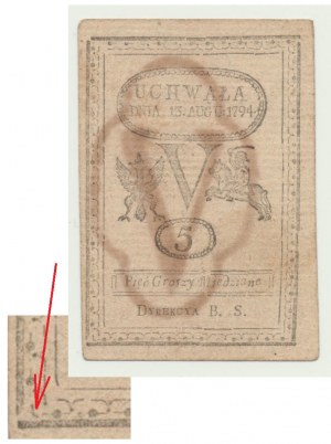 Insurekcja Kościuszkowska, 5 groszy miedziane 1794