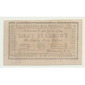 Kosciuszko Insurrection, 4 gold 1794, ser. (I) (B)