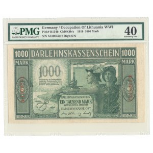 Kaunas 1000 marks 1918, 7 figures, rare