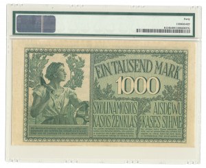 Kaunas 1000 marks 1918, 7 figures, rare