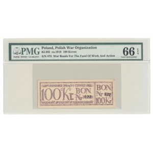RRR-, 100 crowns 1918, Voucher for patriotic purposes, Entirety - Independence