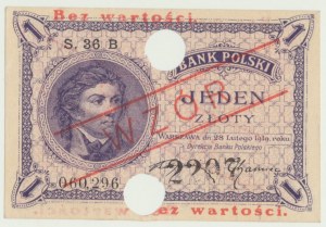 1 zlotý 1919, séria. S. 36 B, MODEL