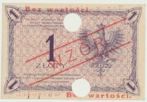 1 zloty 1919, ser. S. 36 B, MODELLO