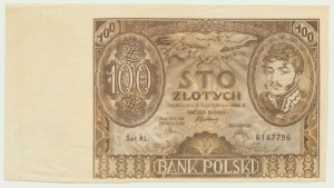 100 złotych 1934, seria AL, rekwizyt filmowy
